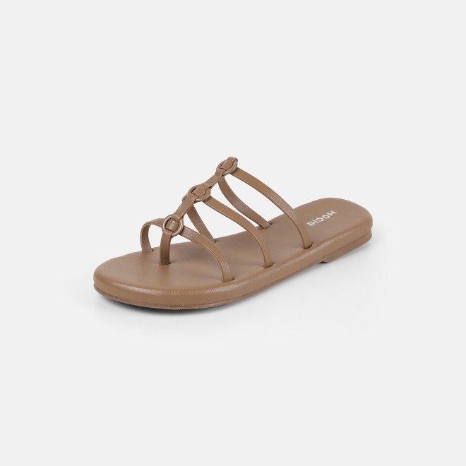 Mochi Women Beige Casual Slip Ons (SKU: 32-1680-20-36)
