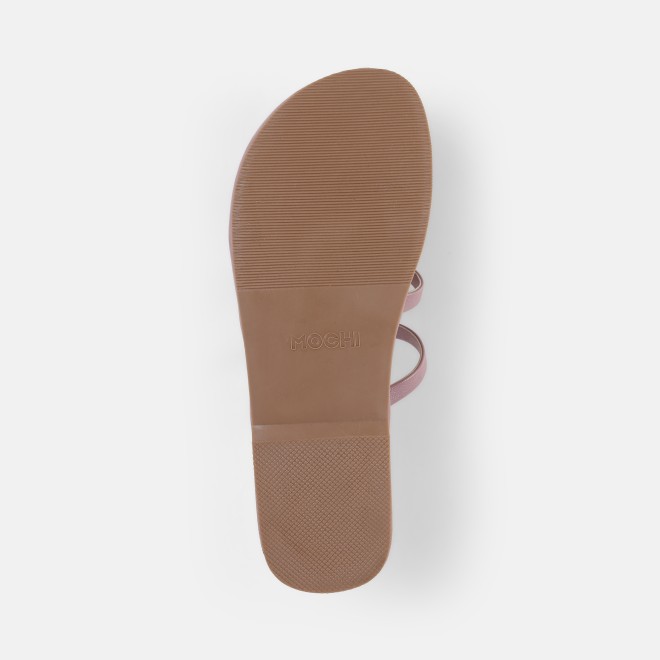 Mochi Women Peach Casual Slip Ons (SKU: 32-1680-80-36)