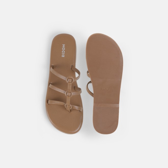 Mochi Women Beige Casual Slip Ons (SKU: 32-1680-20-36)