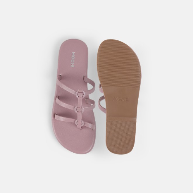 Mochi Women Peach Casual Slip Ons (SKU: 32-1680-80-36)