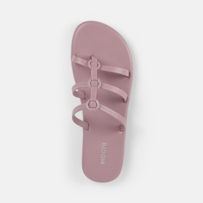 Mochi Women Peach Casual Slip Ons (SKU: 32-1680-80-36)
