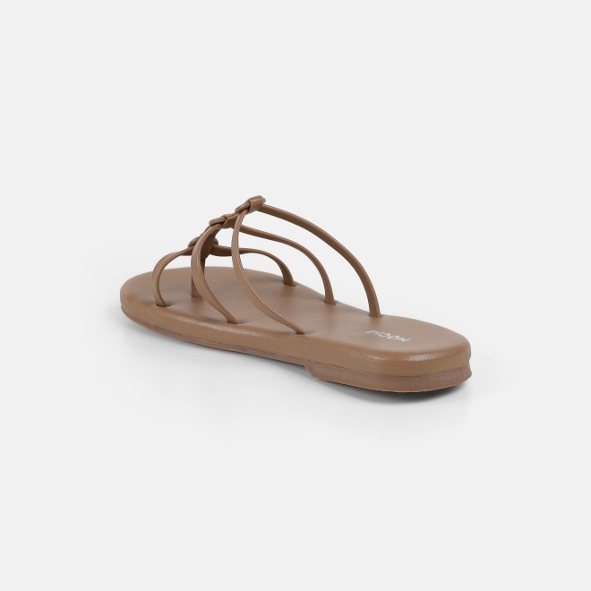 Mochi Women Beige Casual Slip Ons (SKU: 32-1680-20-36)