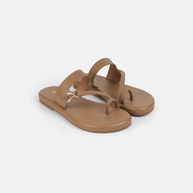 Mochi Women Beige Casual Slip Ons (SKU: 32-1682-20-36)