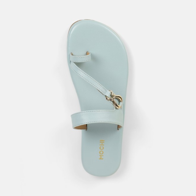 Mochi Women Blue Casual Slip Ons (SKU: 32-1682-45-36)