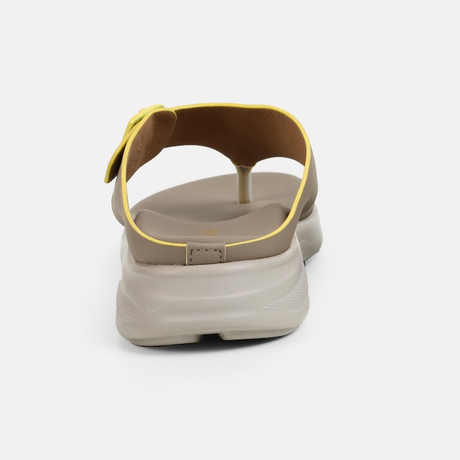 Mochi Women Beige Casual Slippers (SKU: 32-1685-20-36)