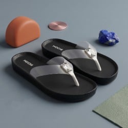 Mochi Women White Casual Slippers