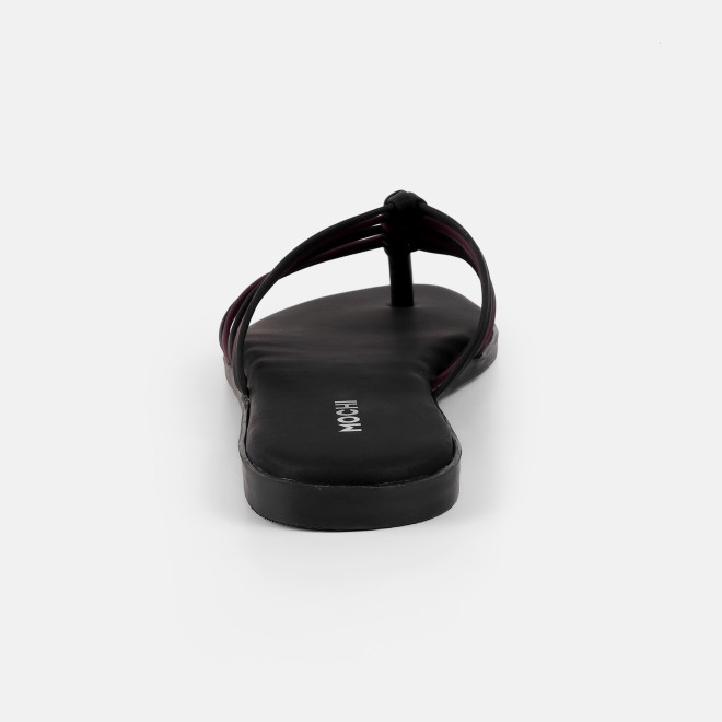 Mochi Women Black Casual Slippers (SKU: 32-1699-11-36)