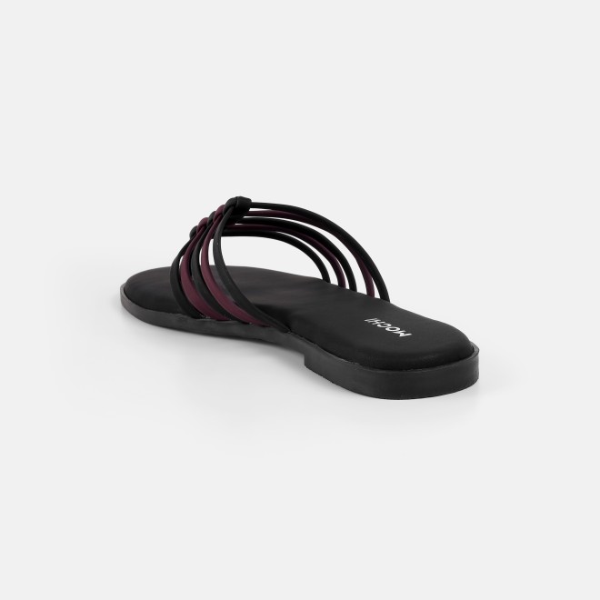 Mochi Women Black Casual Slippers (SKU: 32-1699-11-36)