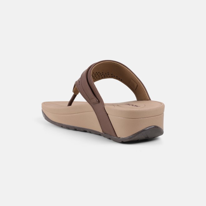 Mochi Women Brown Casual Slippers (SKU: 32-1719-12-36)