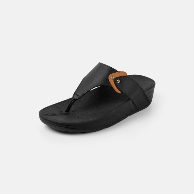 Mochi Women Black Casual Slippers (SKU: 32-1721-11-36)