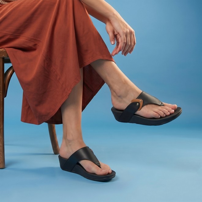 Mochi Women Black Casual Slippers (SKU: 32-1721-11-36)