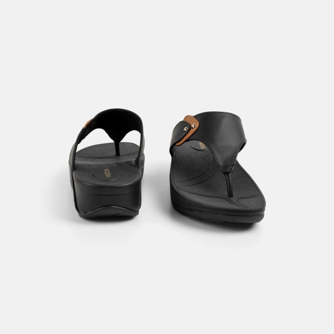 Mochi Women Black Casual Slippers (SKU: 32-1721-11-36)