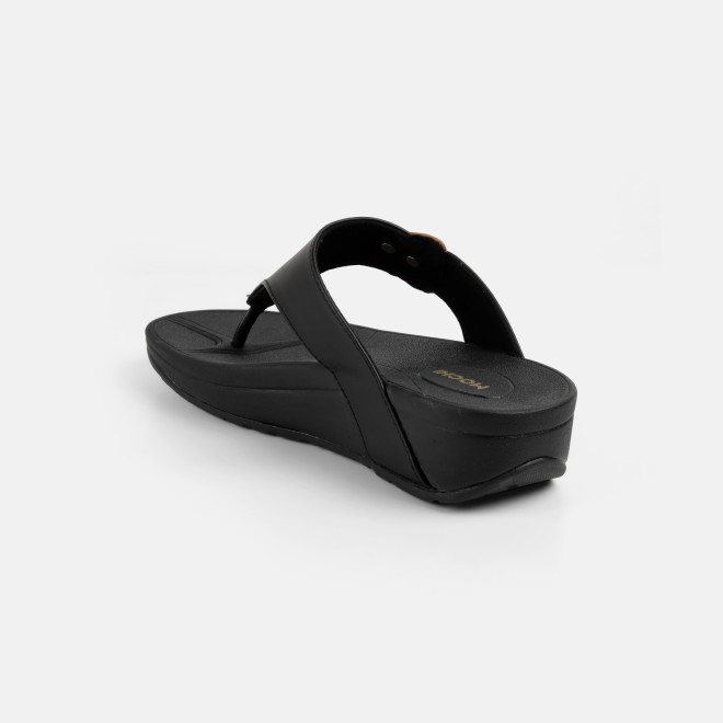 Mochi Women Black Casual Slippers (SKU: 32-1721-11-36)