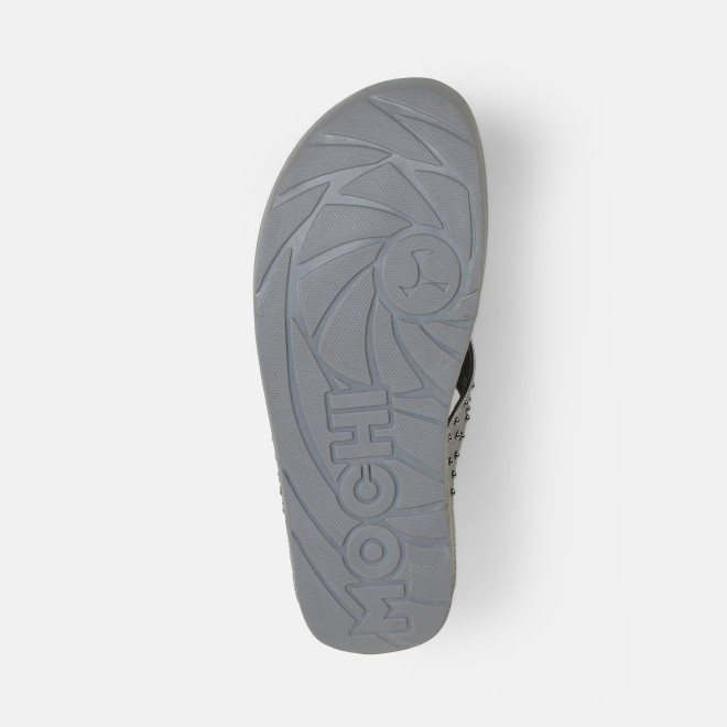 Mochi Women Gun-metal Casual Slippers (SKU: 32-1730-29-36)