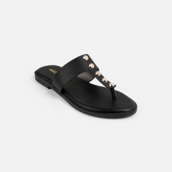 Mochi Women Black Casual Slippers (SKU: 32-1739-11-36)