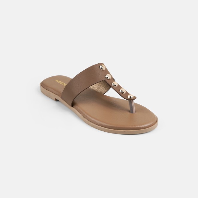 Mochi Women Beige Casual Slippers (SKU: 32-1739-20-36)