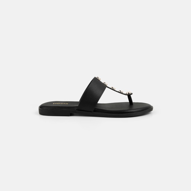 Mochi Women Black Casual Slippers (SKU: 32-1739-11-36)