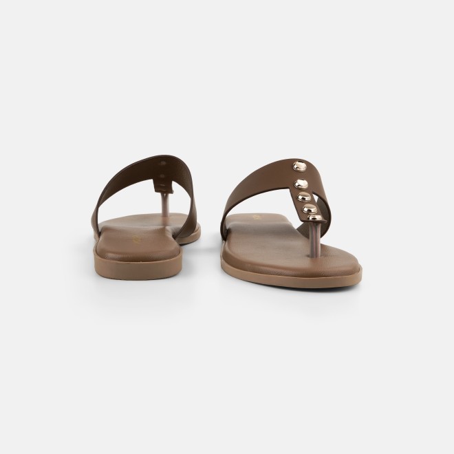 Mochi Women Beige Casual Slippers (SKU: 32-1739-20-36)