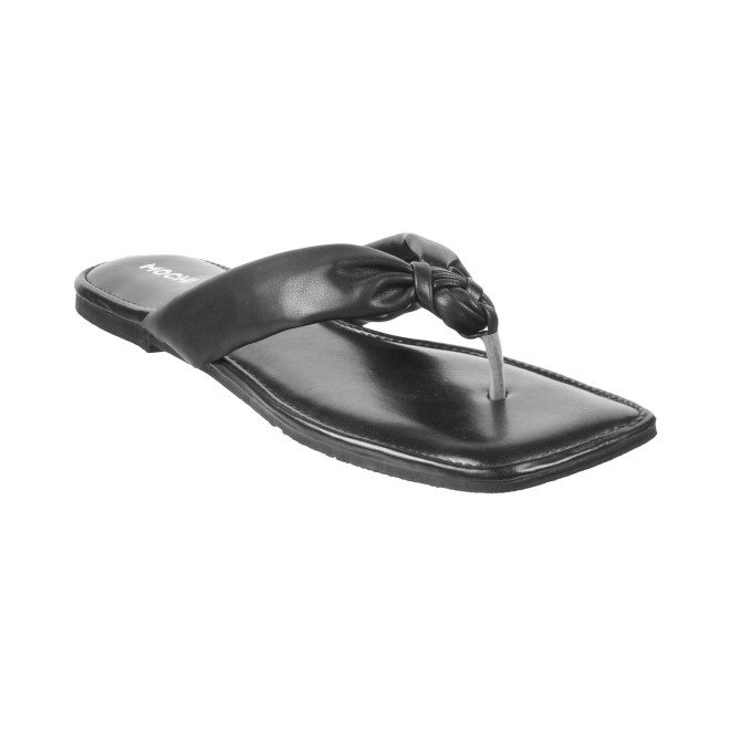 Mochi Women Black Casual Slippers (SKU: 32-1762-11-36)