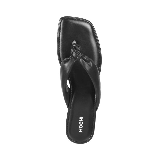 Mochi Women Black Casual Slippers (SKU: 32-1762-11-36)