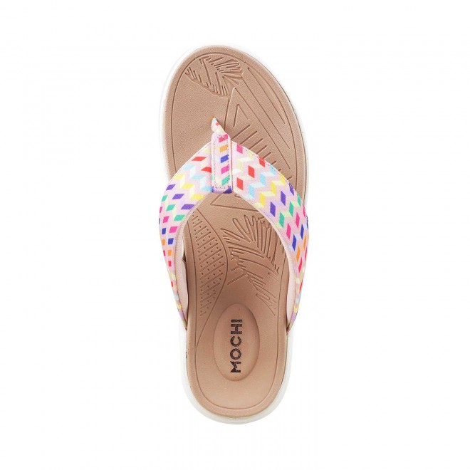 Mochi Women Beige Casual Slippers (SKU: 32-1763-20-36)