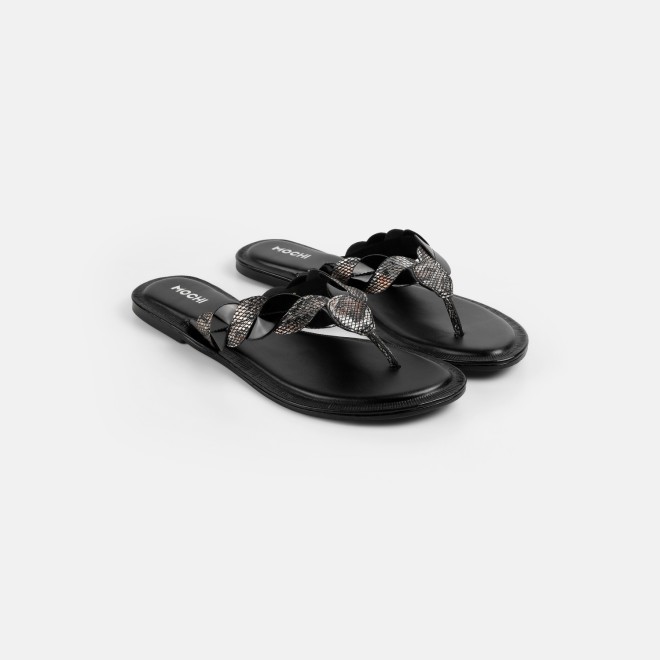Mochi Women Black Casual Slippers (SKU: 32-1770-11-36)
