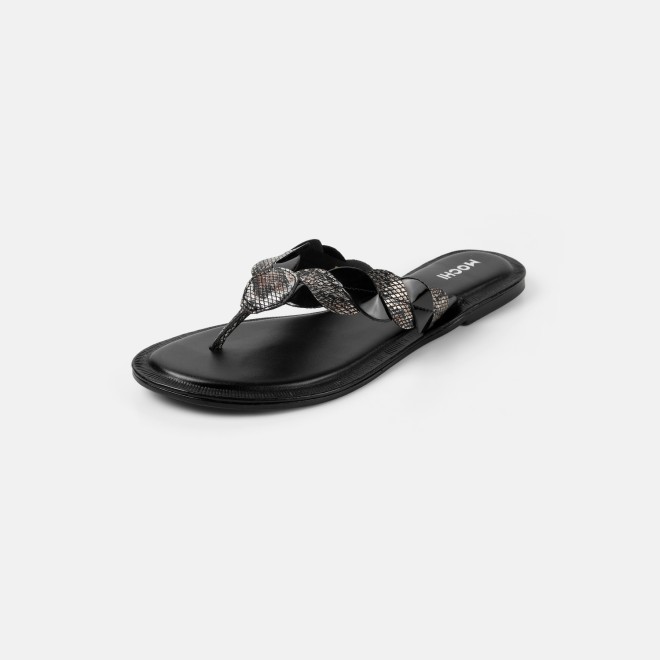 Mochi Women Black Casual Slippers (SKU: 32-1770-11-36)