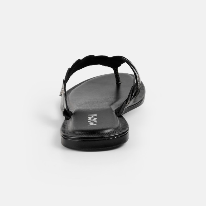 Mochi Women Black Casual Slippers (SKU: 32-1770-11-36)