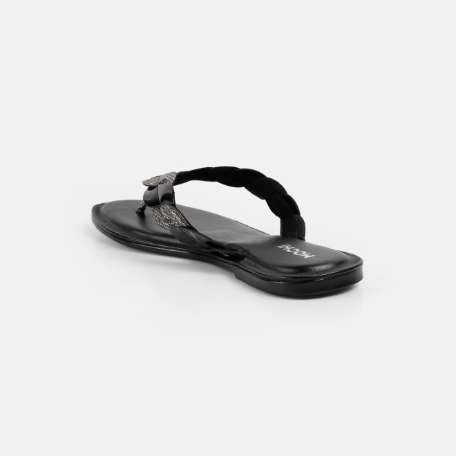 Mochi Women Black Casual Slippers (SKU: 32-1770-11-36)
