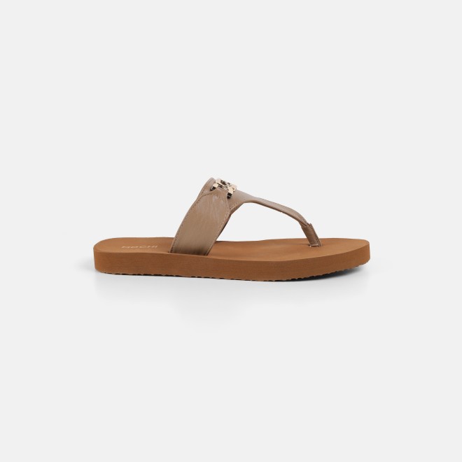 Mochi Women Tan Casual Slip Ons (SKU: 32-1797-23-36)