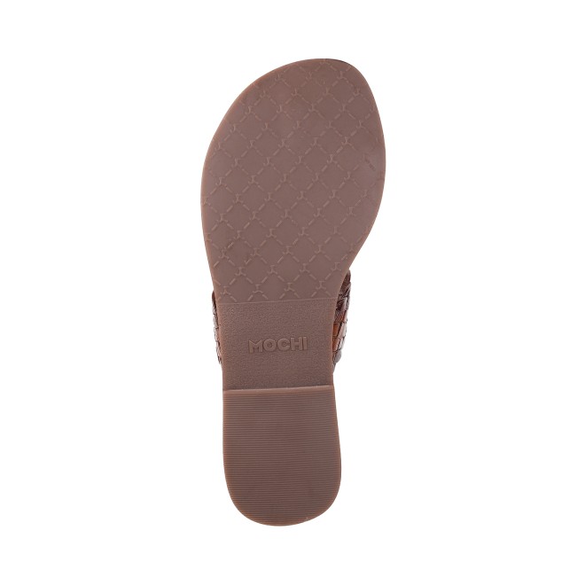 Mochi Women Tan Casual Slip Ons (SKU: 32-1800-23-36)