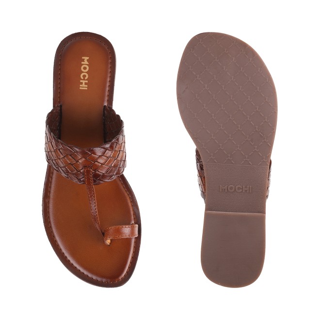 Mochi Women Tan Casual Slip Ons (SKU: 32-1800L-23-42)