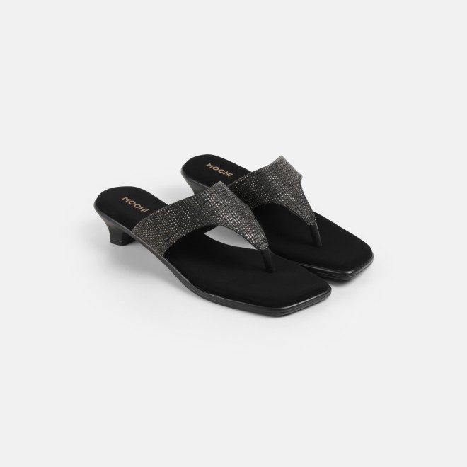 Mochi Women Black Casual Slippers (SKU: 32-1811-11-36)