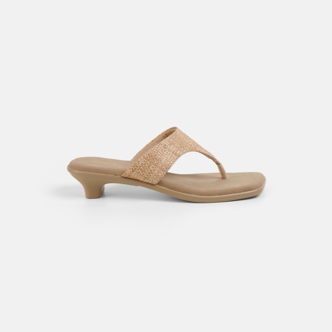 Mochi Women Beige Casual Slippers (SKU: 32-1811-20-36)