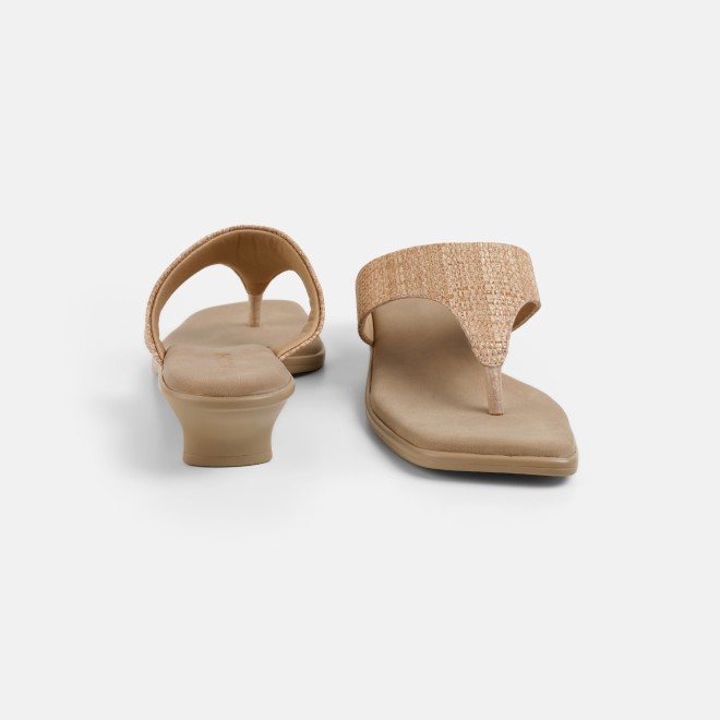 Mochi Women Beige Casual Slippers (SKU: 32-1811-20-36)