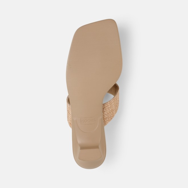 Mochi Women Beige Casual Slippers (SKU: 32-1811-20-36)