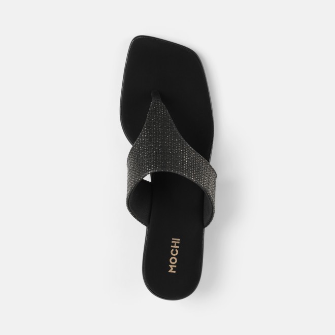 Mochi Women Black Casual Slippers (SKU: 32-1811-11-36)