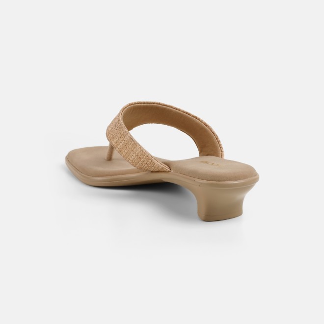 Mochi Women Beige Casual Slippers (SKU: 32-1811-20-36)