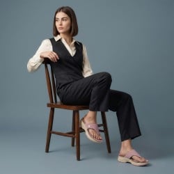 Mochi Women Purple Casual Slippers