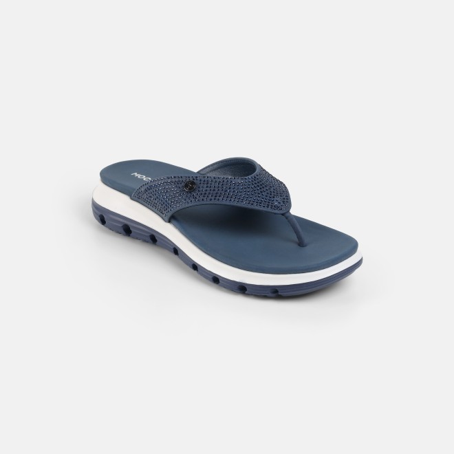 Mochi Women Blue-navy Casual Slippers (SKU: 32-1855-17-37)