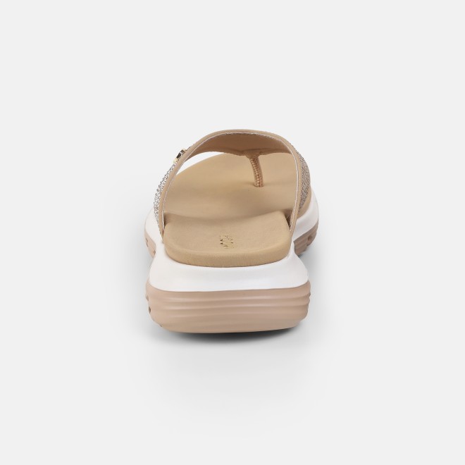Mochi Women Beige Casual Slippers (SKU: 32-1855-20-36)