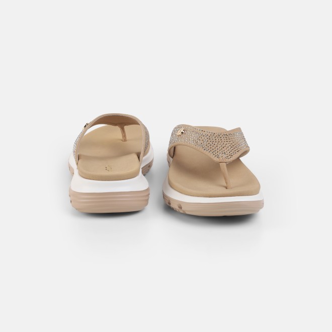 Mochi Women Beige Casual Slippers (SKU: 32-1855-20-36)