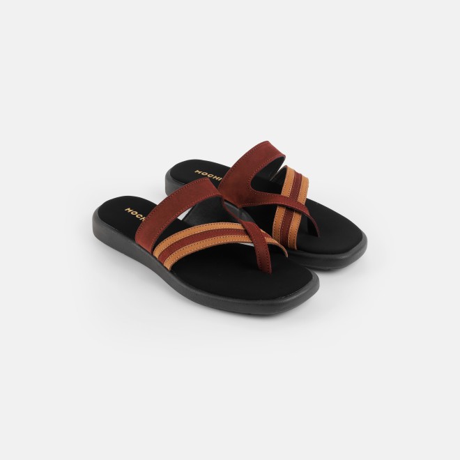 Mochi Women Tan Casual Slippers (SKU: 32-1864-23-36)
