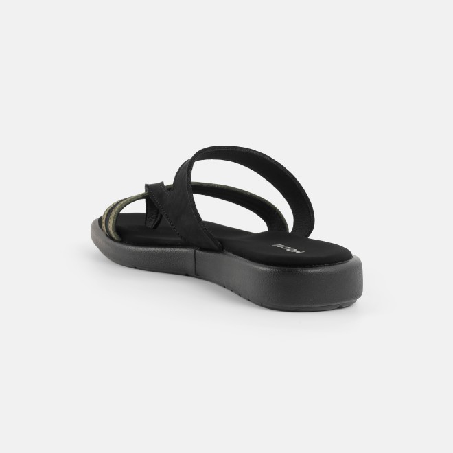 Mochi Women Black Casual Slippers (SKU: 32-1864-11-36)