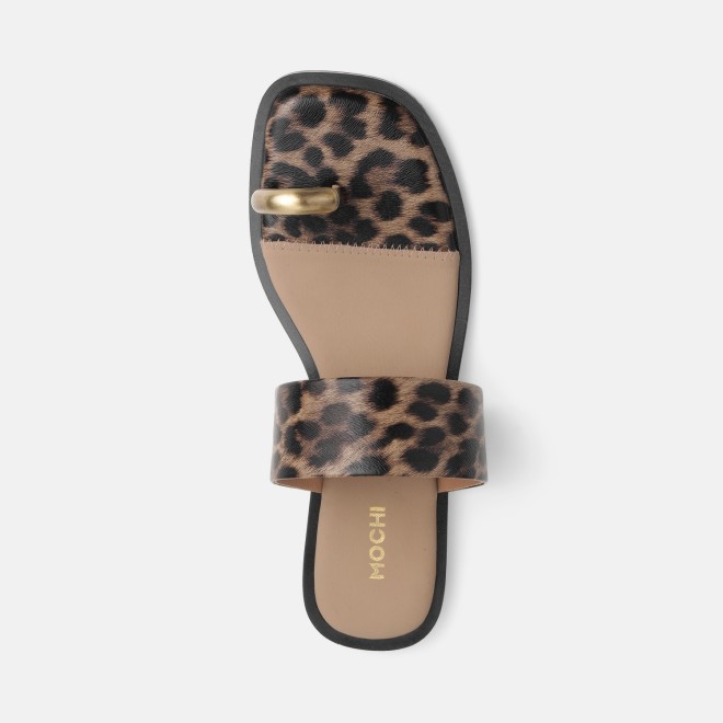 Mochi Women Beige Casual Slippers (SKU: 32-1892-20-36)