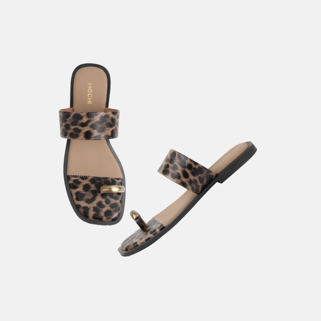 Mochi Women Beige Casual Slippers (SKU: 32-1892-20-36)