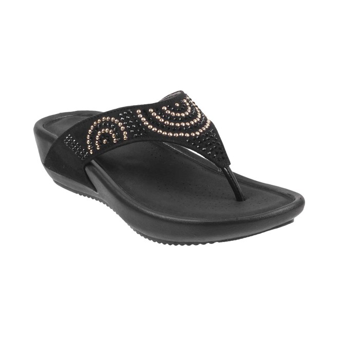 Mochi Women Black Casual Slippers (SKU: 32-21-11-36)