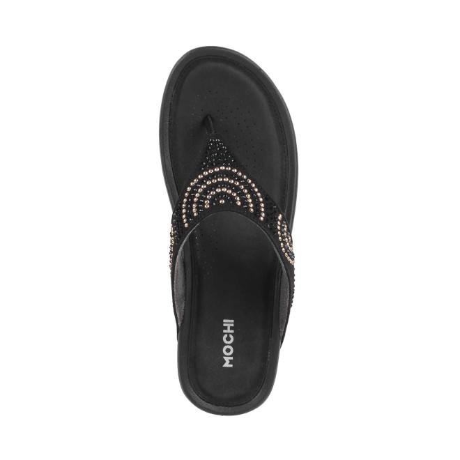 Mochi Women Black Casual Slippers (SKU: 32-21-11-36)