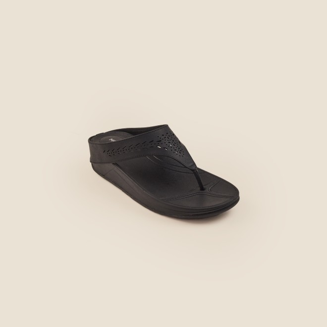 Mochi Women Black Casual Slippers (SKU: 32-24-11-36)