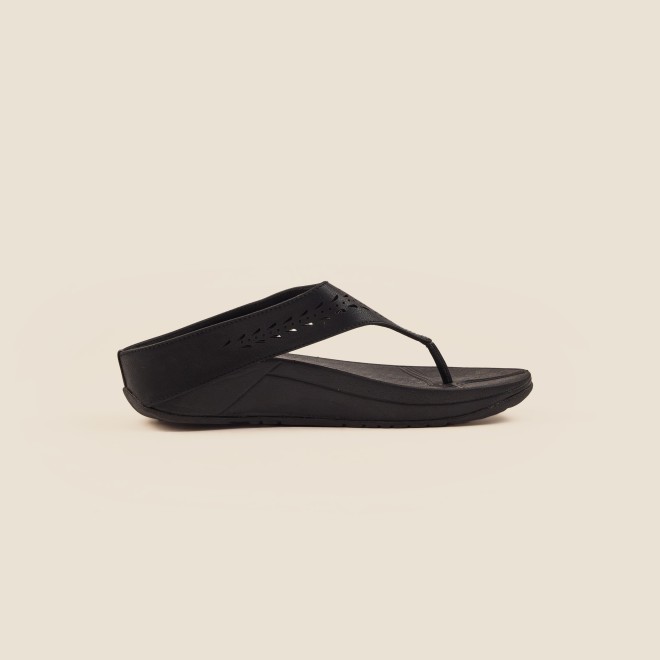 Mochi Women Black Casual Slippers (SKU: 32-24-11-36)